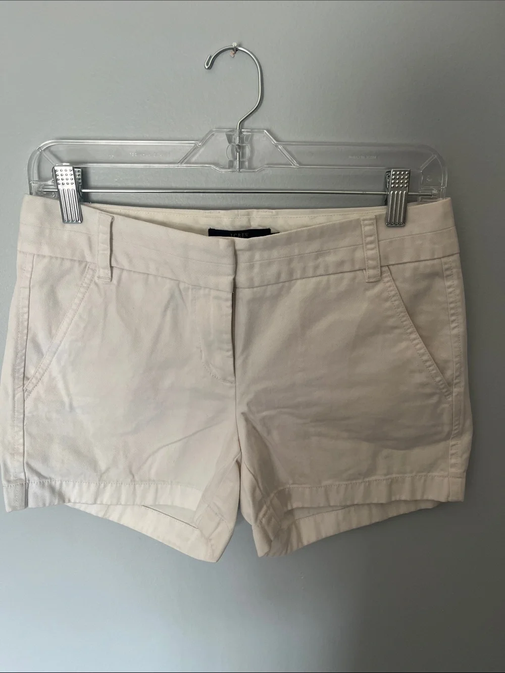 J. Crew Cream Chino Bermuda Shorts
